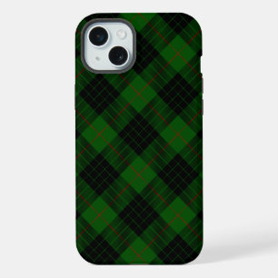 Gunn tartan groen zwart ruit iPhone 15 plus case
