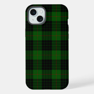Gunn tartan groen zwart ruitpatroon iPhone 15 plus case