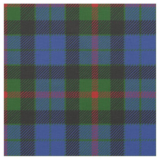 Gunn Tartan Print Stof (Close Up)