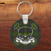 Gunn Tartan Skull Keyring Sleutelhanger (Voorkant)