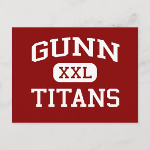 Gunn - Titans - High School - Palo Alto California Briefkaart