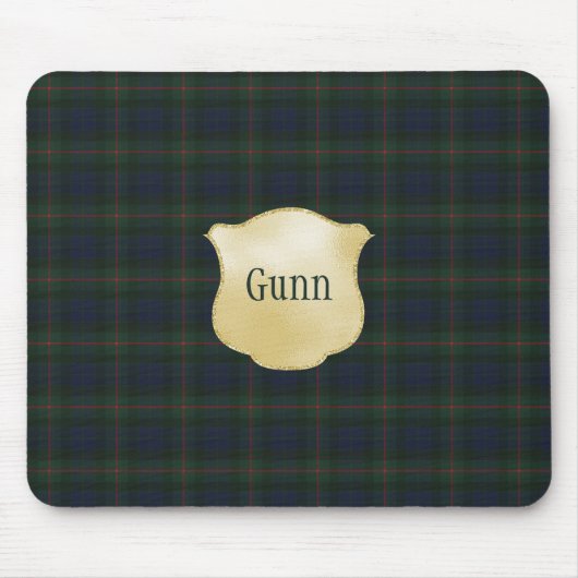 Gunn Weathered Original Scottish Tartan Muismat (Voorkant)