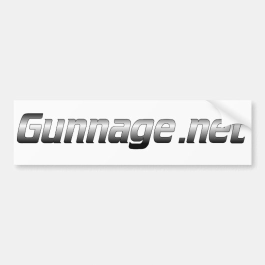 Gunnage.net Bumpersticker (Voorkant)