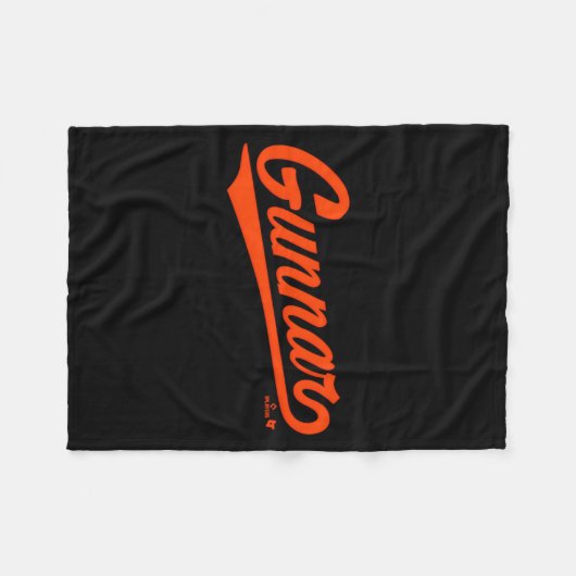 Gunnar Henderson Baltimore Text Baltimore Baseball Fleece Deken (Voorkant (Horizontaal))