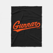 Gunnar Henderson Baltimore Text Baltimore Baseball Fleece Deken (Voorkant)