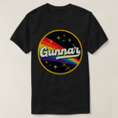 Gunnar regenboog in ruimte  stijl t-shirt (Design voorkant)