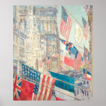 Gunneddag - Poster voor kunst in Childe Hassam