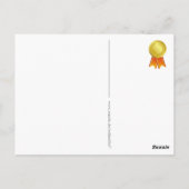 GUNNEN RIBBON Gold I + uw ruggengraat. en tekst Briefkaart (Achterkant)