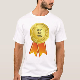 GUNNEN RIBBON Gold I + uw ruggengraat. en tekst T-shirt