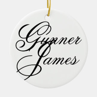 Gunner James Keramisch Ornament