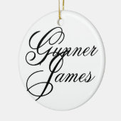 Gunner James Keramisch Ornament (Links)