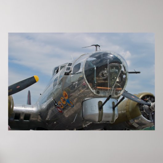 Gunner Shot B-17G SuperFort Poster (Voorkant)