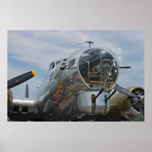 Gunner Shot B-17G SuperFortress Poster