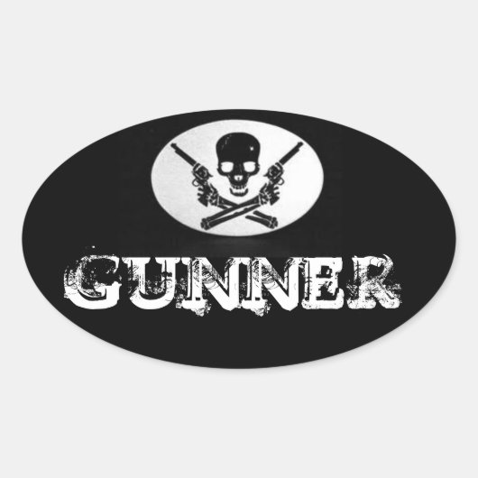 Gunner Sticker (Voorkant)