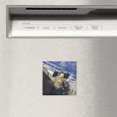 Gunners Mate die een pistool van 50 kaliber ontste Magneet (Insitu (Vaatwasser))