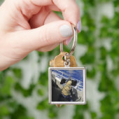 Gunners Mate die een pistool van 50 kaliber ontste Sleutelhanger (Hand)