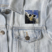 Gunners Mate die een pistool van 50 kaliber ontste Vierkante Button 5,1 Cm (In situ)