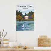 Gunnersbury Park Londen Reisposter Poster (Keuken)