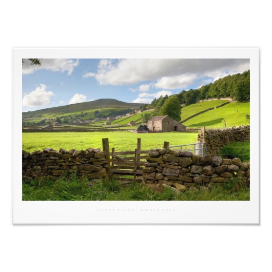 Gunnerside, Swaledale Foto Afdruk (Voorkant)