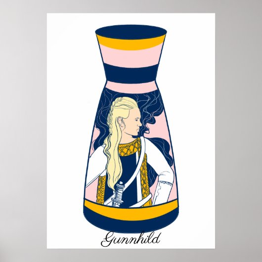 Gunnhild Viking Sorceress Poster (Voorkant)