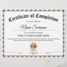 Gunningscursus voor certificaten van deelneming