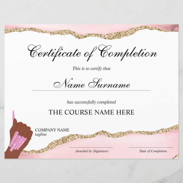 Gunningscursus voor de verlening van een certifica (Voorkant)