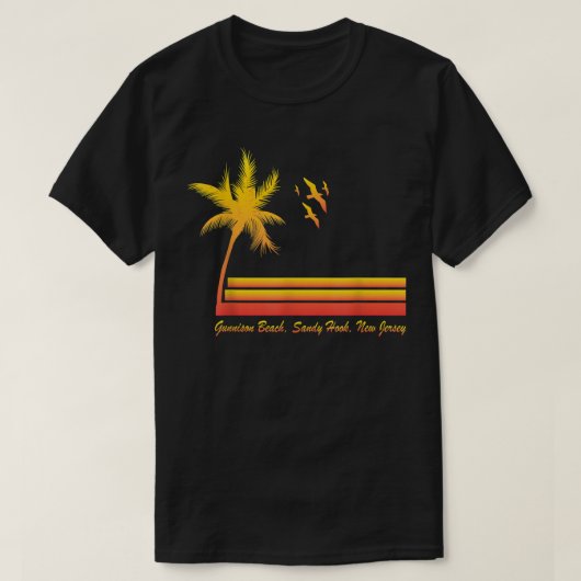 Gunnison Beach, Sandy Hook, New Jersey Tshirt  (Design voorkant)