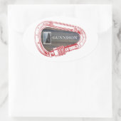 Gunnison clibing Carabiner Ovale Sticker (Tas)