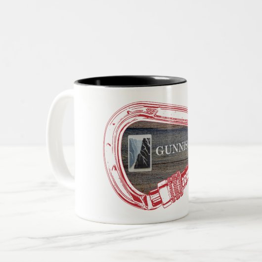 Gunnison clibing Carabiner Tweekleurige Koffiemok (Voorkant links)