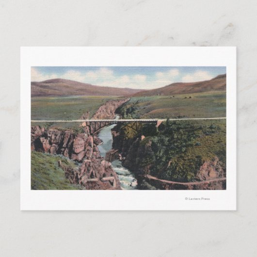 Gunnison, CO - Sapinero Bridge over het meer Briefkaart (Voorkant)
