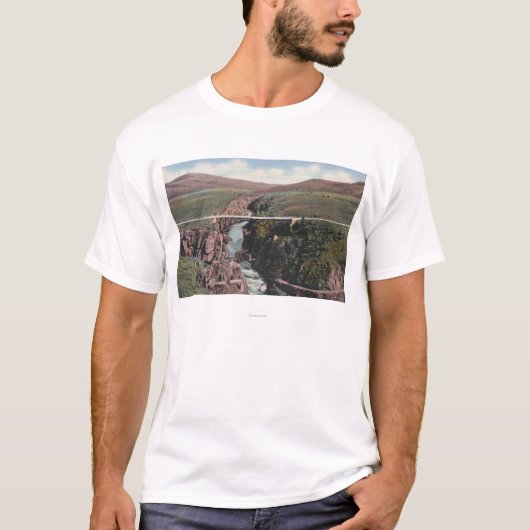 Gunnison, CO - Sapinero Bridge over het meer T-shirt (Voorkant)