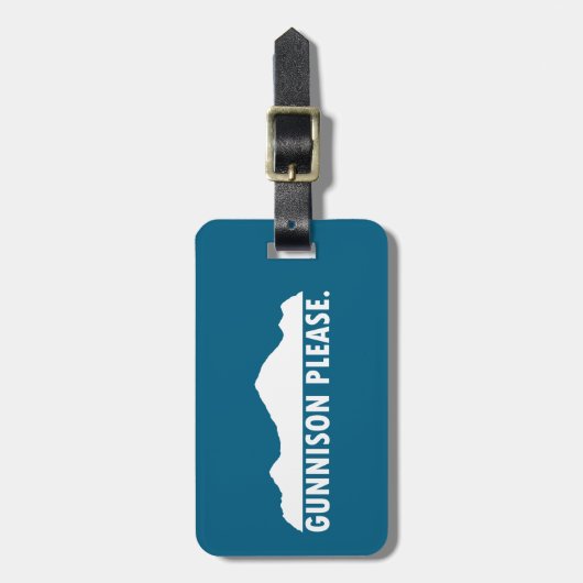Gunnison Colorado alstublieft Bagagelabel (Voorkant verticaal)