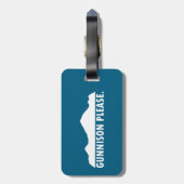 Gunnison Colorado alstublieft Bagagelabel (Achterkant verticaal)