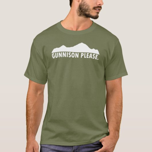 Gunnison Colorado alstublieft T-shirt (Voorkant)