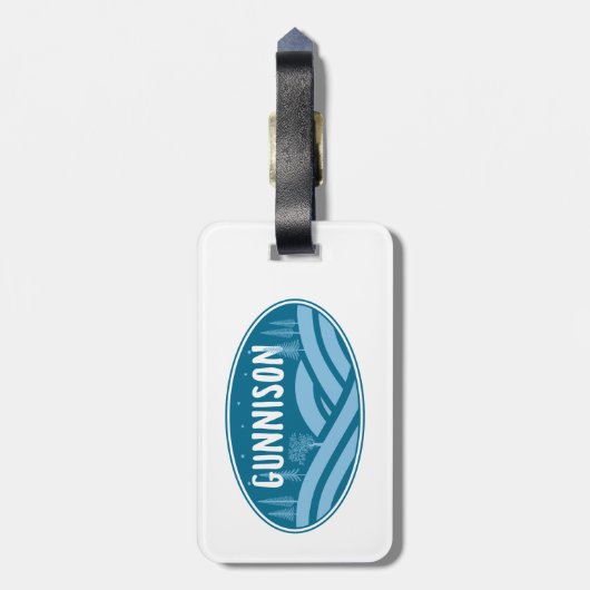 Gunnison Colorado buitenshuis Bagagelabel (Achterkant verticaal)