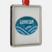 Gunnison Colorado buitenshuis Metalen Ornament (Rechts)