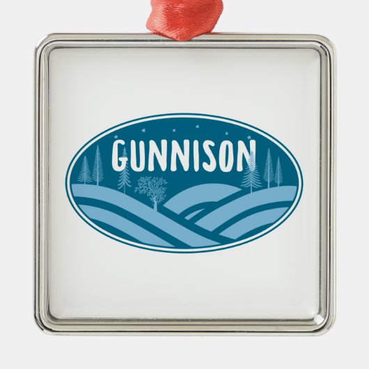 Gunnison Colorado buitenshuis Metalen Ornament (Voorkant)