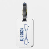 Gunnison Colorado Rock Climbing Quickdraw Bagagelabel (Achterkant verticaal)