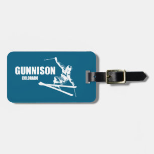 Gunnison Colorado Skiër Bagagelabel