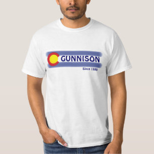Gunnison Colorado t-shirt lokale waarde vlag