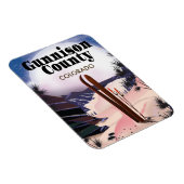 Gunnison county ski reisposter. magneet (Rechterzijde)