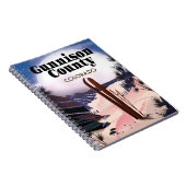Gunnison county Ski reisposter. Notitieboek (Rechterzijde)