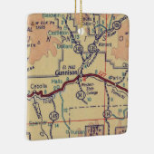 Gunnison  kaart keramisch ornament (Rechts)