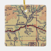 Gunnison  kaart keramisch ornament (Voorkant)