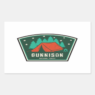 Gunnison National Forest Camping Rechthoekige Sticker