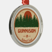 Gunnison National Forest Metalen Ornament (Rechts)