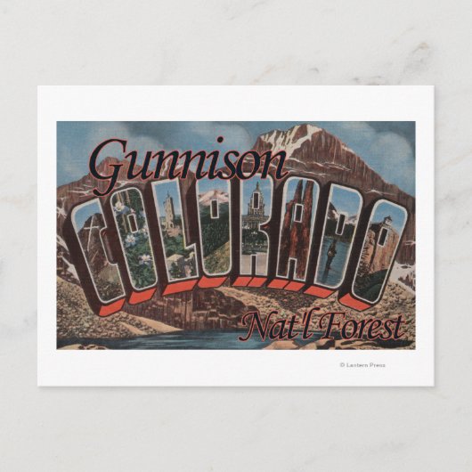 Gunnison Nat'l Forest, Colorado Briefkaart (Voorkant)