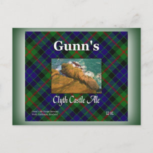 Gunn's Clyth Castle Ale Briefkaart