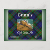 Gunn's Clyth Castle Ale Briefkaart (Voorkant)