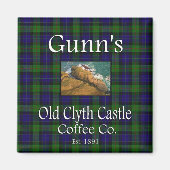 Gunn's Old Clyth Castle Coffee Co. Magnet (Voorkant)